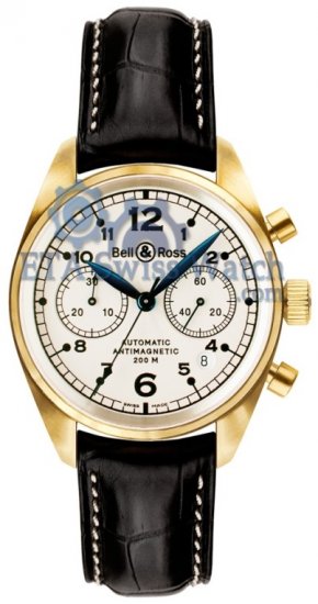 Bell & Ross Vintage 126 Gold Pearl - zum Schließen ins Bild klicken