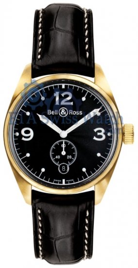 Bell & Ross Vintage 123 Gold Black - zum Schließen ins Bild klicken
